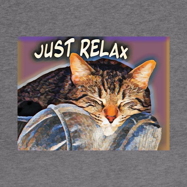 Super cute just relax cat picture by PandLCreations